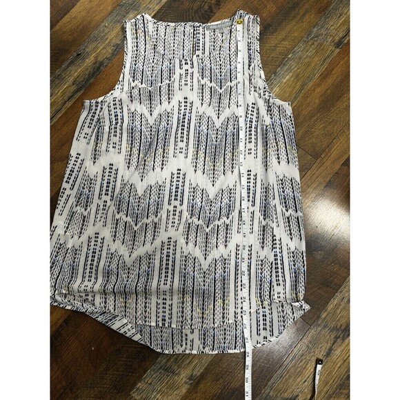 Daniel Rainn Tank Top Womens Small Tunic Black/white Sheer Blouse - Picture 7 of 7